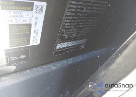 2022 Land Rover Range Rover Sport Hse Dynamic z USA, uszkodzony, nr VIN SALWR2SE7NA226535